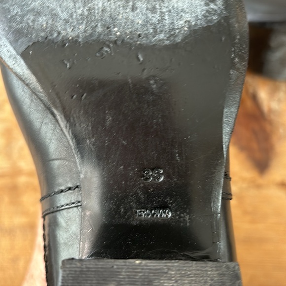 ALEXANDER WANG BLACK LEATHER ANOUCK BOOTS SZ. 35 - Picture 4 of 7